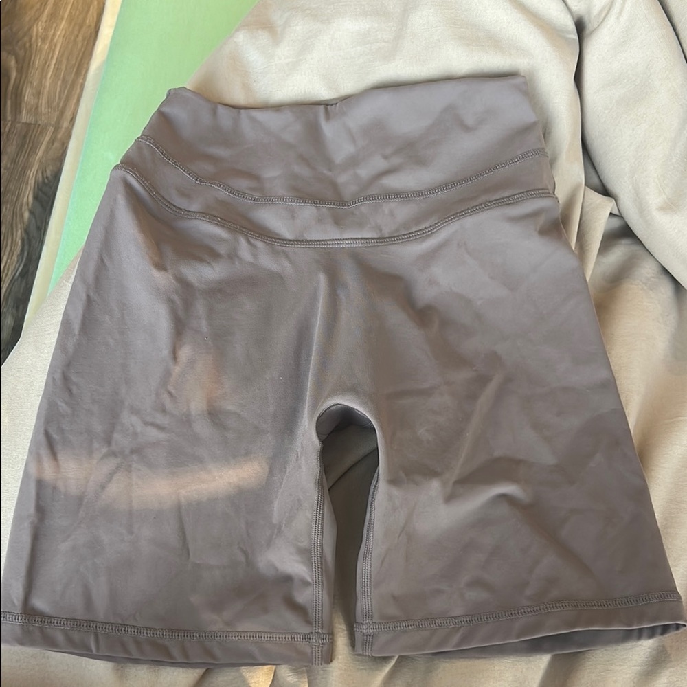 Oner Active Gray Bike Shorts High-Waisted Stretchy